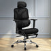 Ergonomic Office Chair Footrest Black