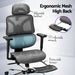 Ergonomic Office Chair Footrest Grey
