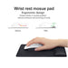 Ergonomic Padded Mouse Pad with Wrist Rest Memory Foam Soft
