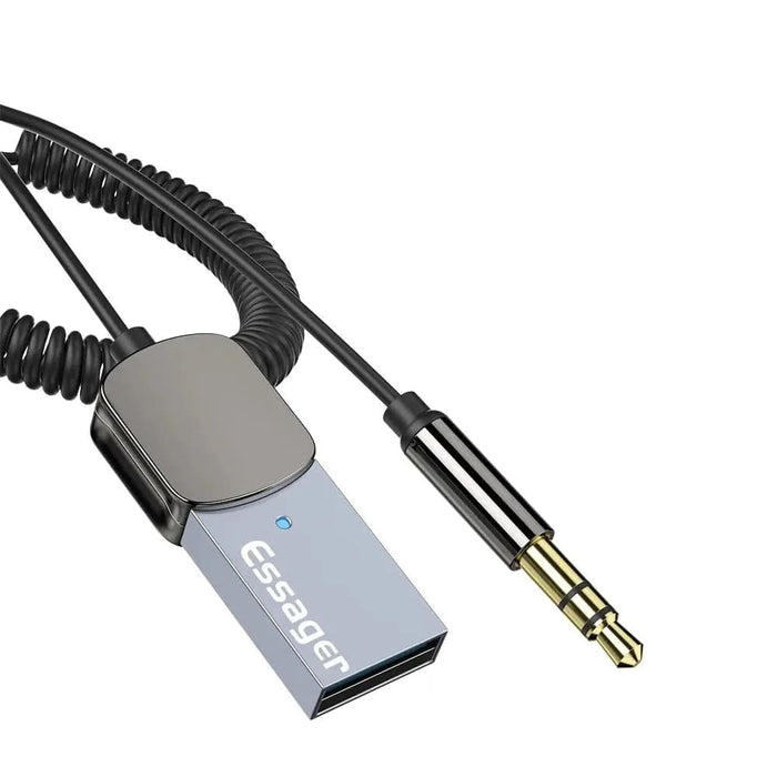 Essager Bluetooth Aux Adapter Dongle Usb to 3.5mm Jack Car