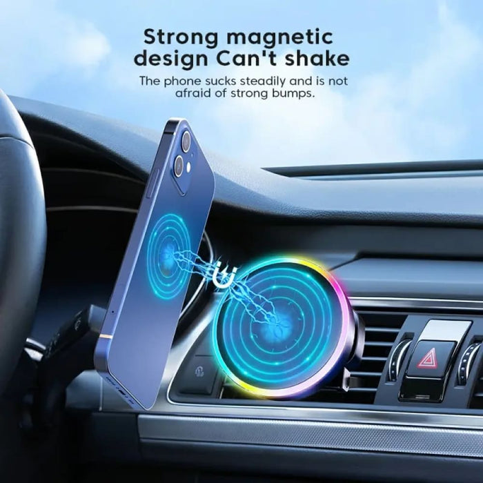 Essager Magnetic Car Phone Holder With 15w Wireless Charger
