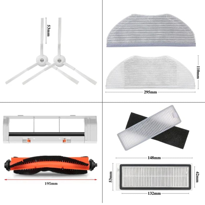 Essential Robot Vacuum Parts Brush Filter Mop Tank Box