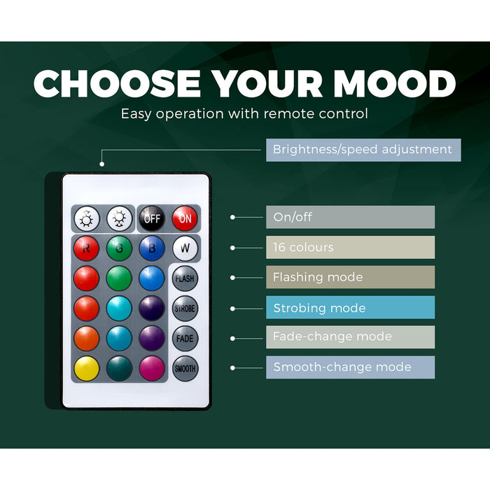 Tv Cabinet Entertainment Unit Stand Rgb Led Gloss Furniture 130Cm