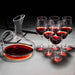 European Style Red Wine Glasses Set with Decanter