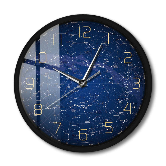 The Evening Sky Map Sound Activated Led Lighting Wall Clock