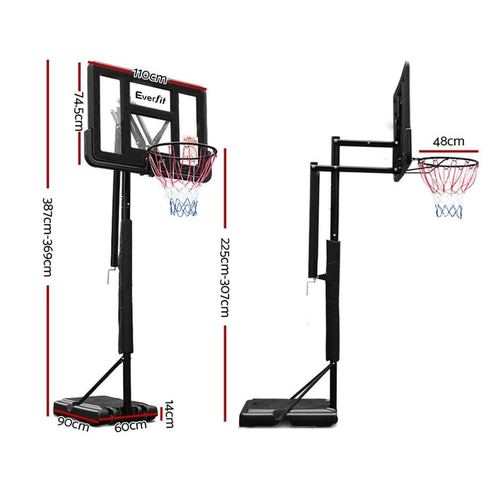 Everfit 3.05m Basketball Hoop Stand System Ring Portable