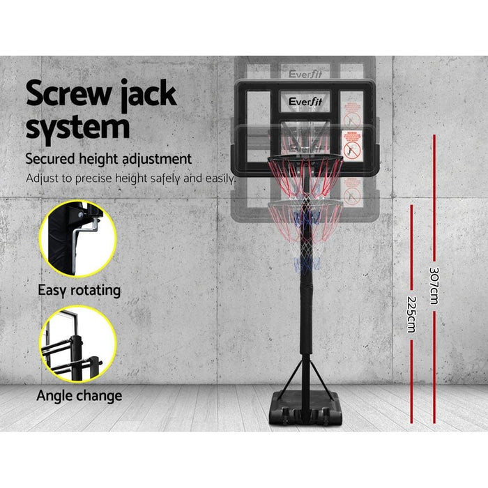 Everfit 3.05m Basketball Hoop Stand System Ring Portable