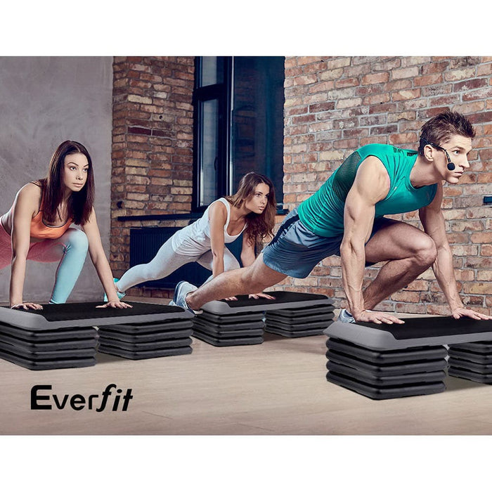Everfit Set Of 4 Aerobic Step Risers Exercise Stepper