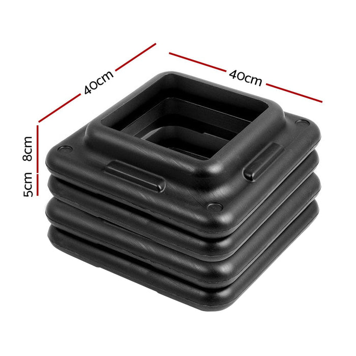 Goslash Picks Everfit Set of 4 Aerobic Step Risers Exercise