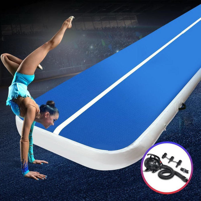 Everfit 4x1m Inflatable Air Track Mat 20cm Thick With Pump