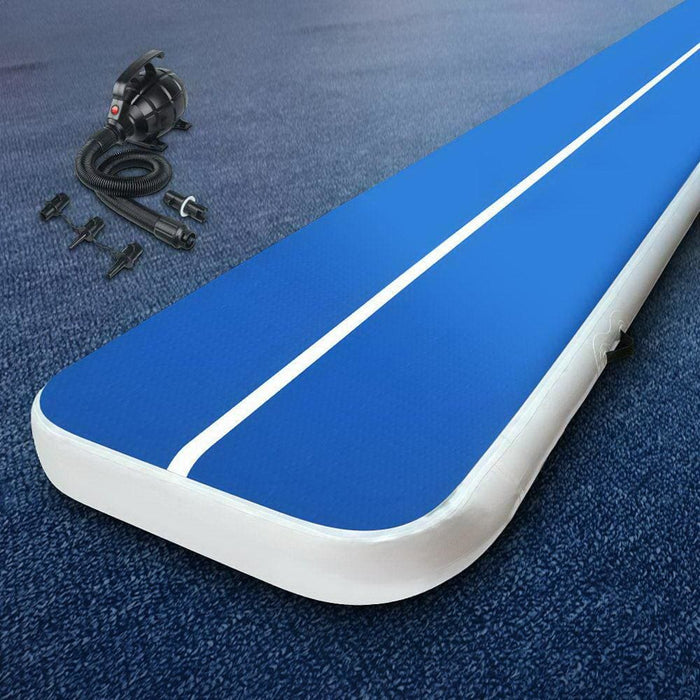 Everfit 6x1m Inflatable Air Track Mat 20cm Thick with Pump