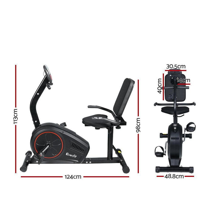 Everfit Magnetic Recumbent Exercise Bike Fitness Trainer