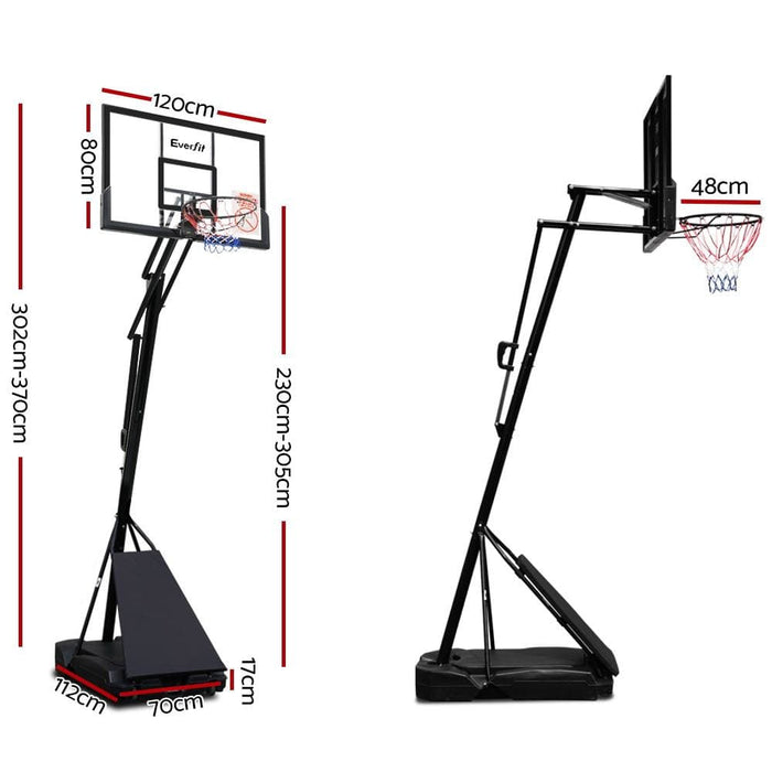 Everfit Pro Portable Basketball Stand System Ring Hoop Net