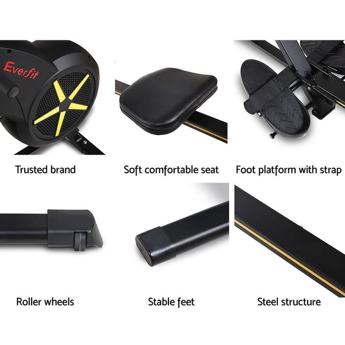 Everfit Rowing Exercise Machine Rower Resistance Fitness