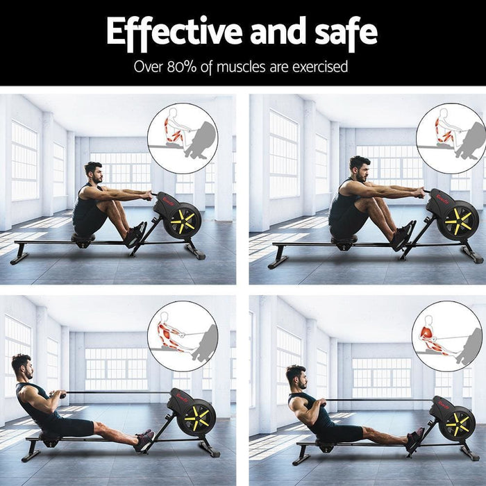 Everfit Rowing Exercise Machine Rower Resistance Fitness