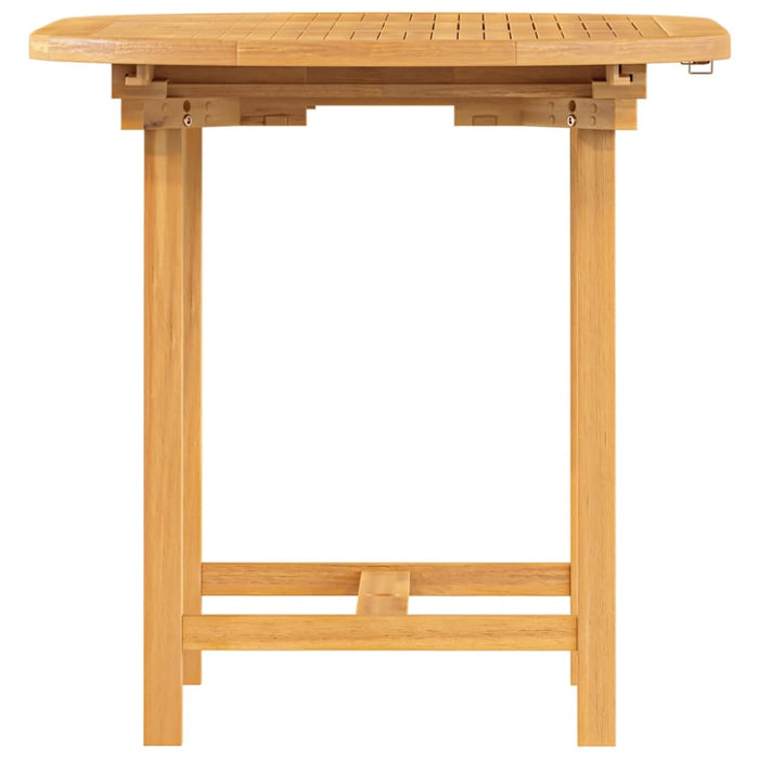 Extending Garden Table 110-160x80x75 Cm Solid Wood Teak