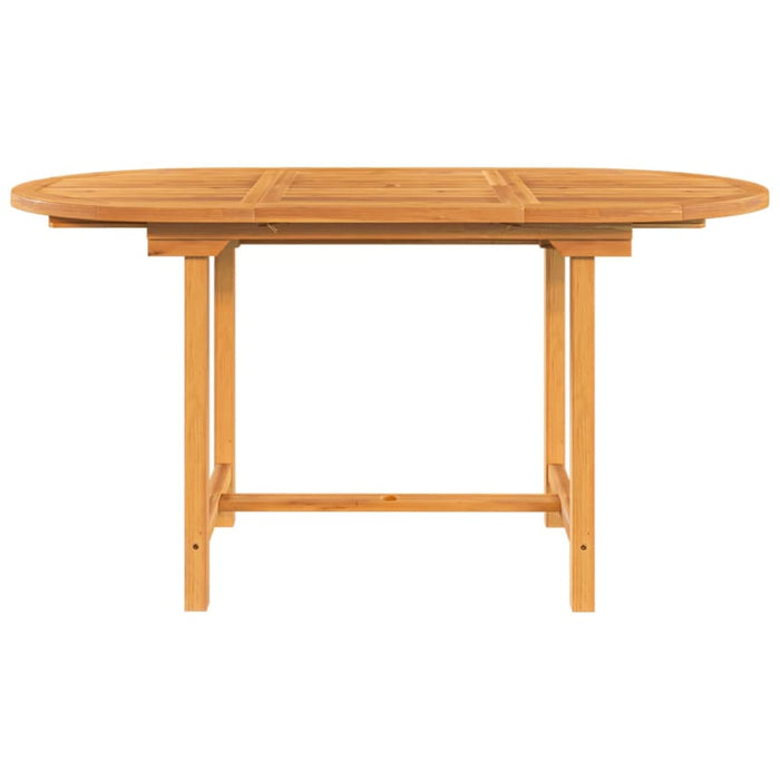 Extending Garden Table 110-160x80x75 Cm Solid Wood Teak