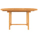 Extending Garden Table 110-160x80x75 Cm Solid Wood Teak
