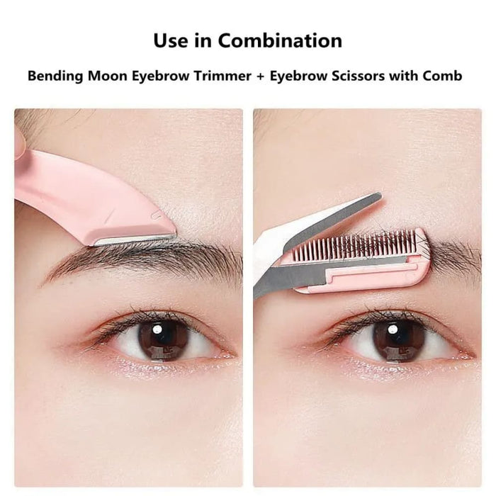 Eyebrow Trimmer With Comb And Razor