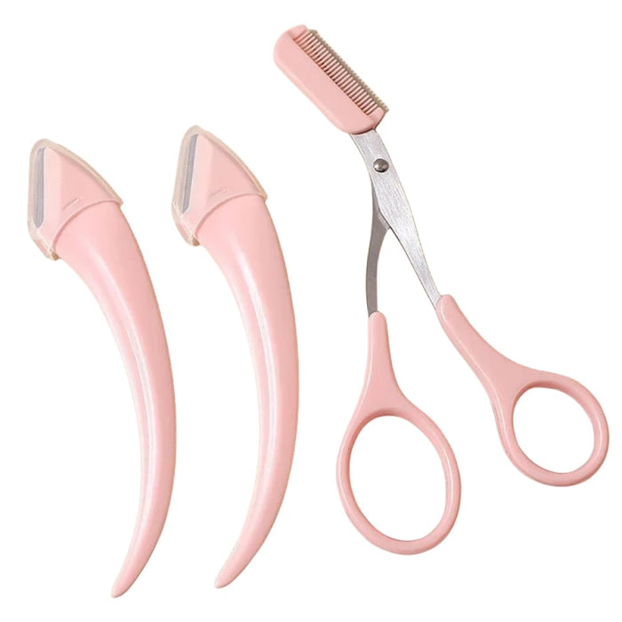 Eyebrow Trimmer With Comb And Razor