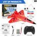 F22 Raptor Rc Plane 2.4g 2ch Glider with Led Lights