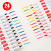 Fabric Paint Pens 12 24 Colours Soft Brush Diy Painting