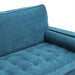 Fabric Sofa Armchair 3 Seater Couch Blue 191cm Wide