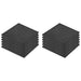 Fall Protection Tiles 12 Pcs Rubber 50x50x3 Cm Black Xilxit