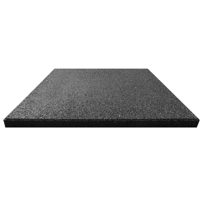 Fall Protection Tiles 12 Pcs Rubber 50x50x3 Cm Black Xilxit