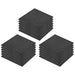 Fall Protection Tiles 18 Pcs Rubber 50x50x3 Cm Black Xilxia