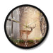 Fallow Deer In a Dreamy Forest Scene Decorative Silent Wall