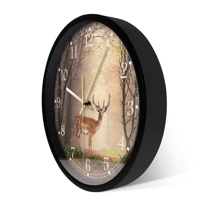 Fallow Deer In a Dreamy Forest Scene Decorative Silent Wall