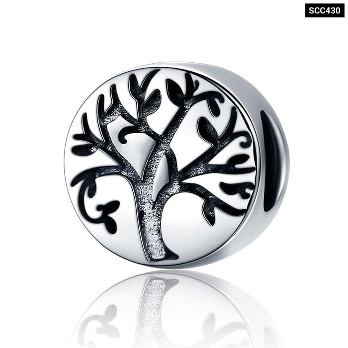 Family Tree Bead 925 Sterling Silver Charm For Bracelet