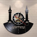 Famous City Mecca Wall Sign Vinyl Record Led Clock Islamic