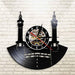 Famous City Mecca Wall Sign Vinyl Record Led Clock Islamic