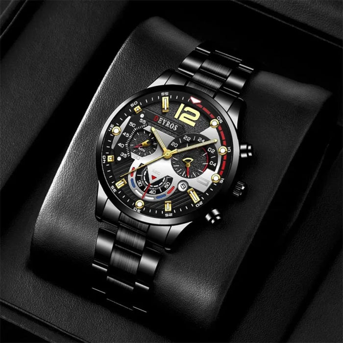 Fashion Mens Sports Watches Luxury Stainless Steel Quartz