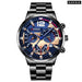Fashion Mens Stainless Steel Watches Quartz Wristwatch