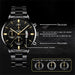Fashion Mens Watches Luxury Stainless Steel Quartz Wrist