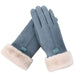 Fashion Women Gloves Cute Furry Warm Mitts for Autumn