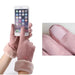Fashion Women Gloves Cute Furry Warm Mitts for Autumn