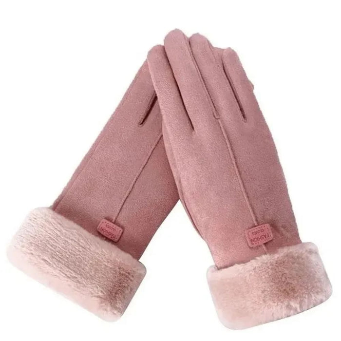 Fashion Women Gloves Cute Furry Warm Mitts for Autumn