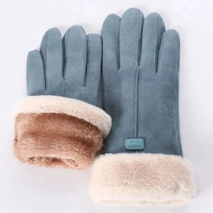 Fashion Women Gloves Cute Furry Warm Mitts for Autumn