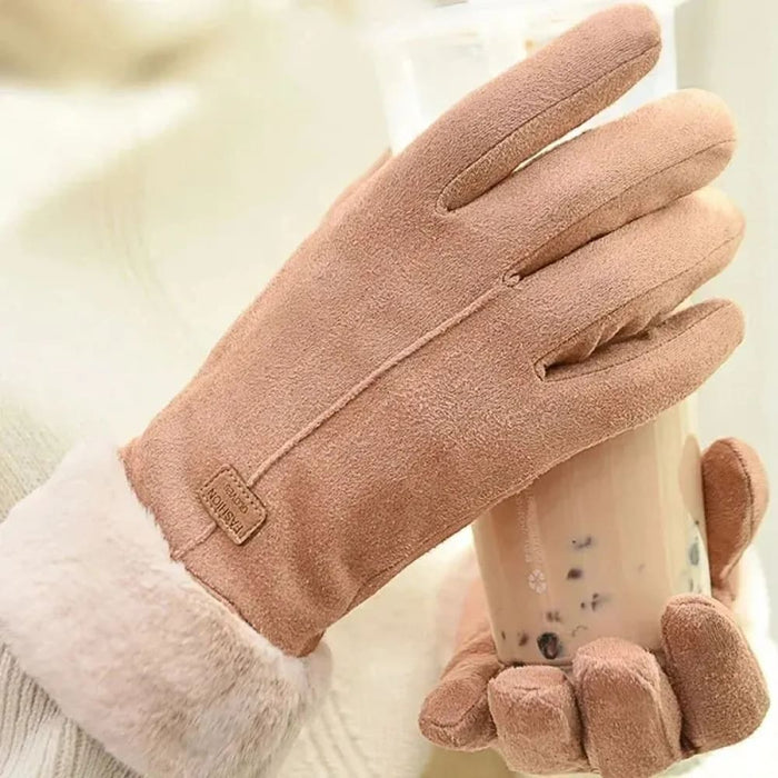 Fashion Women Gloves Cute Furry Warm Mitts for Autumn