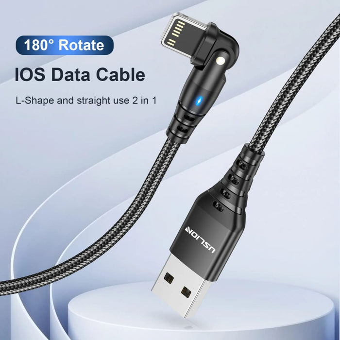 Fast Charging 180 Usb Cable for Iphone 14/13/mini/pro Max
