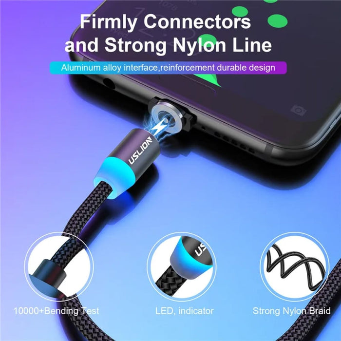 Fast Charging Magnetic Cable for Iphone 13/12/xiaomi/type c