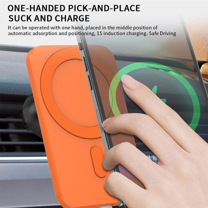 Vibe Geeks 15w Fast Charging Magnetic Wireless Car Charger