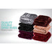 Faux Mink Blanket 800gsm Heavy Double-sided - Chocolate