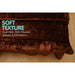 Faux Mink Blanket 800gsm Heavy Double-sided - Chocolate