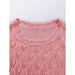 Feather Hollow out Sleeveless Knit Top for Women