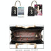 Female Phone Pocket Zipper Handbags Flap Leather Shoulder